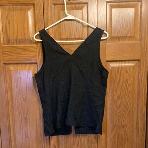 a new day Black V-Neck Tank Top
